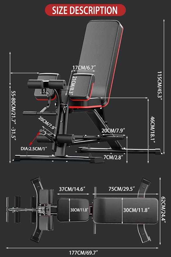Utility Weight Bench with Leg Extension - Multi-Position