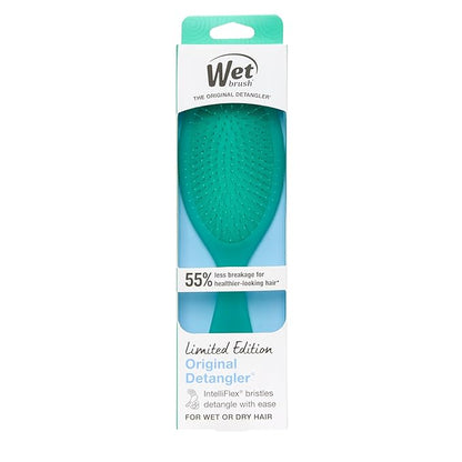 Wet Brush Original Detangler, Green Juice (Summer Quencher), Ultra-Soft IntelliFlex Bristles Glide Through Tangles, Detangling Hair Brush (Wet & Dry), Women & Men, Limited Edition