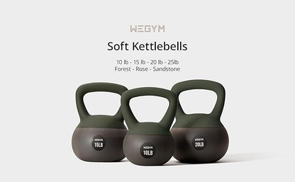 Soft Kettlebells with Cushioned Impact-Resistant Base and Anti-Slip