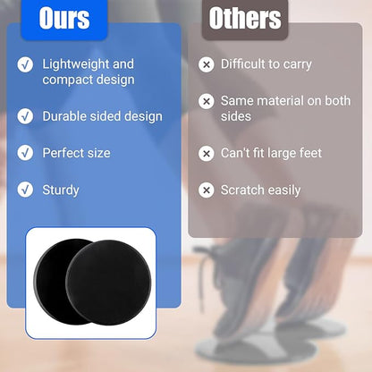 Exercise Sliders, Core Sliders for Working Out, Dual