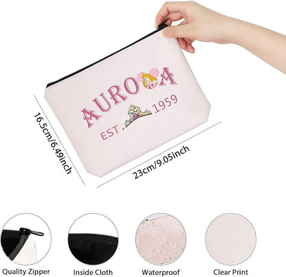 TSOTMO Princess Lover Gift Est 1959 Zipper Pouch Bag Pencil Bag Birthday Gift For Daughter Niece Granddaughter (AUR EST 1959)