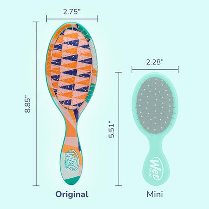 Wet Brush Original Detangler Hair Brush, Flag Up (Artful Ace) - Ultra-Soft IntelliFlex Bristles - Detangling Brush Glides Through Tangles For All Hair Types (Wet Dry & Damaged Hair) - Women & Men