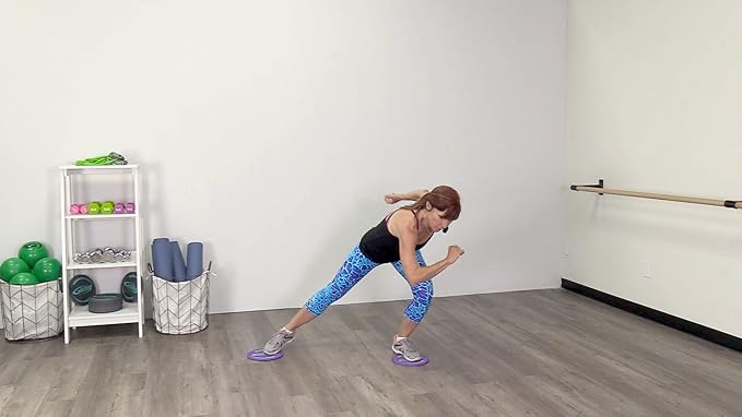 Gliding Discs for Working Out - Exercise Sliders 1 Pair, 4 Streaming