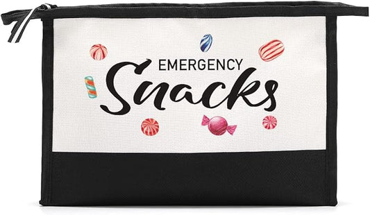Snack Bag - Emergency Snacks Lover Gift for Girls & Women - Food Storage Bag - Birthday, Graduation & Christmas Gifts