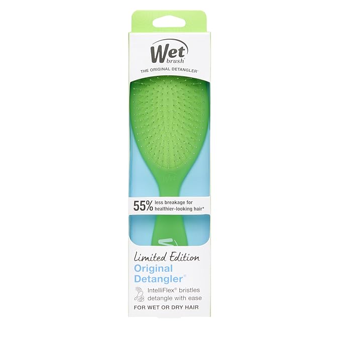 Wet Brush Original Detangler, Lime-a-rita (Summer Quencher), Ultra-Soft IntelliFlex Bristles Glide Through Tangles, Detangling Hair Brush (Wet & Dry), Women & Men, Limited Edition