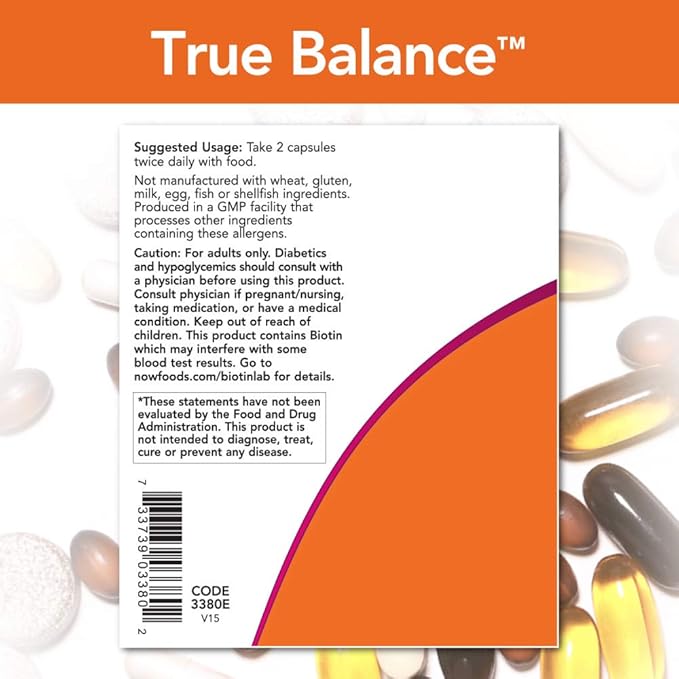 NOW Foods: True Balance Multi, 120 caps (2 Pack)