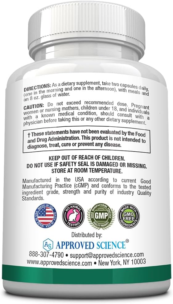 Approved Science Multi-Vitamin - with Full-Spectrum B-Vitamins, Green Tea, Lutein, Lycopene, Zeaxanthin, BioPerine - 60 Capsules - 3 Month Supply