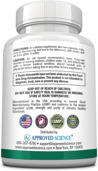 Approved Science Multi-Vitamin - with Full-Spectrum B-Vitamins, Green Tea, Lutein, Lycopene, Zeaxanthin, BioPerine - 60 Capsules - 6 Month Supply