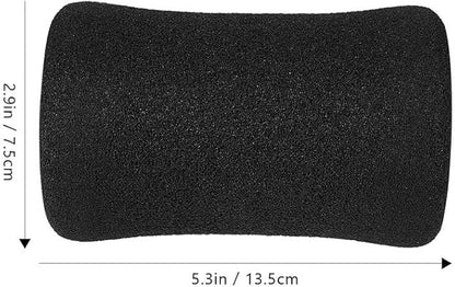Sponge Foam Foot Pad Roller 2 Pair 1-inch Rod 5.3" X 2.9" ；Od 0.87" Id)