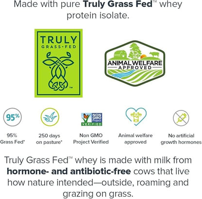 LEGION Whey+ Whey Isolate Protein Powder from Grass Fed Cows - Low Carb, Low Calorie, Non-GMO, Lactose Free, Gluten Free, Sugar Free, All Natural Whey Protein Isolate, (30 Serving, Birthday Cake)