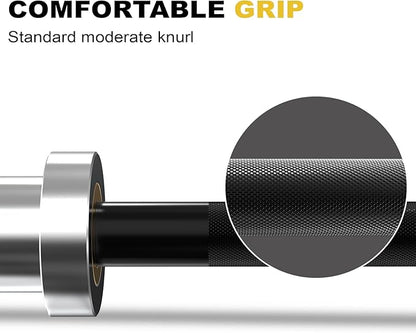 POWER GUIDANCE Chrome Olympic Barbell Bar 2 Inch 4ft/5ft/6ft