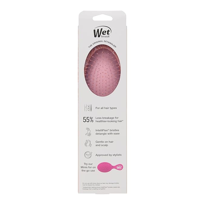 Wet Brush Original Detangler, Sunshine & Seashells (Coastal Charm), Ultra-Soft IntelliFlex Bristles Glide Through Tangles, Detangling Hair Brush (Wet & Dry), Women & Men, Limited Edition