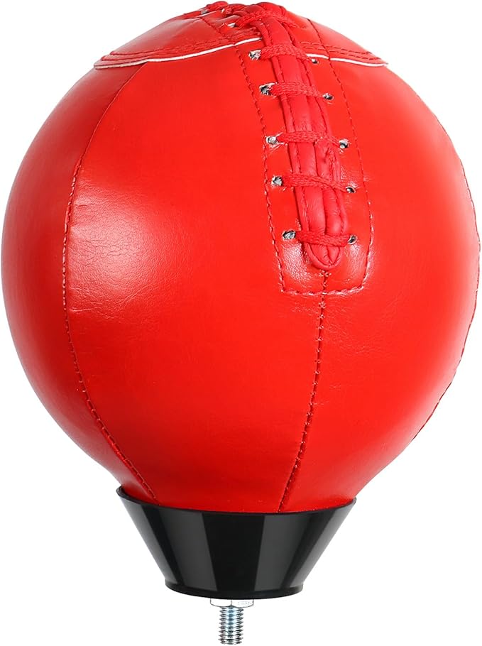 INNOLIFE Red Solid and Thick Speed Ball Reflective Bag - No Pump Needed - Ideal for MMA and Boxing-Suitable for All Boxing Equipment Replacement