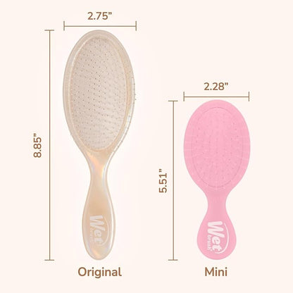Wet Brush Original Detangler Hair Brush, Cream (Iridescence Icon), Ultra-Soft IntelliFlex Bristles, Detangling Bristles Glide Through Tangles, All Hair Types (Wet & Dry), Women & Men, Limited Edition