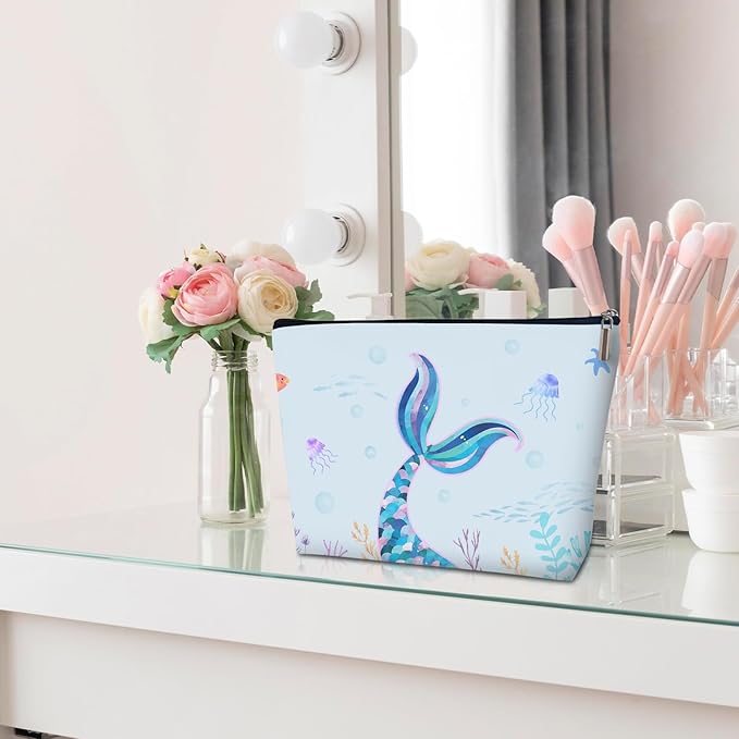 Mermaid Ocean Multifunctional Makeup Bag - Vacation Gift for Her
