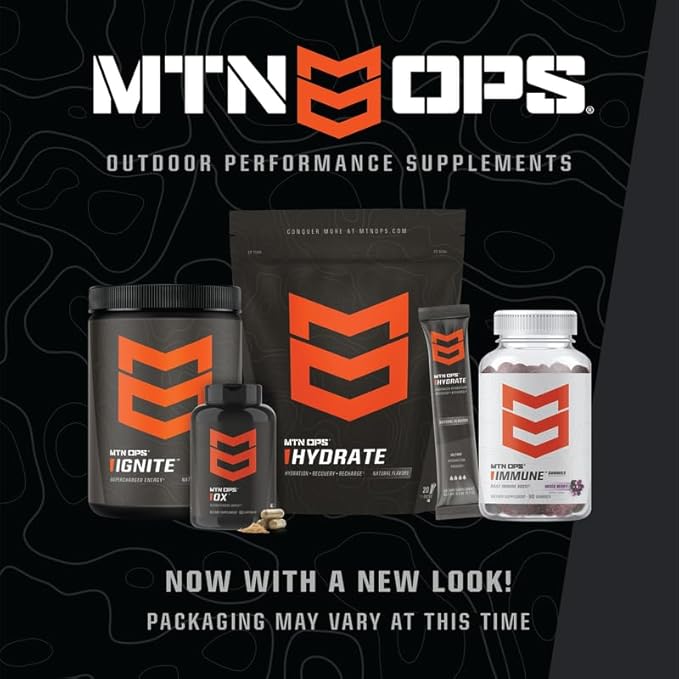 MTN OPS Ignite Supercharged Energy Drink Mix 45-Serving Tub, Tiger's Blood