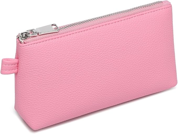 PU Leather Makeup Simple and Convenient Handbag Small Exquisite Storage Bag (Pu/Azalea Pink)