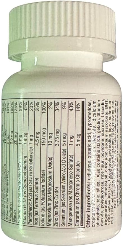 GeriCare One-Daily Multi-Vitamin & Minerals, Dietary Supplement Tablets, 100 Count (Pack of 2)