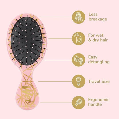 Wet Brush Mini Detangler Hair Brush, Peach