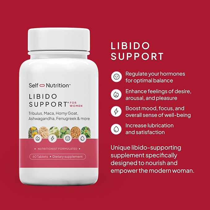 Libido Support for Women, Sensitivity & Desire, Women's libido- Female libido Booster with Horny Goat Weed, maca, tribulus, ashwagandha & More - USA, Keto - 60 Capsules