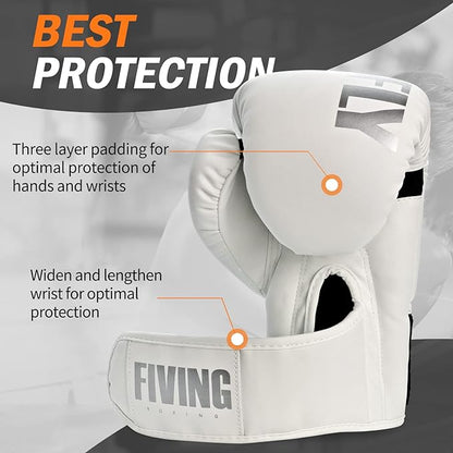 FIVING Boxing Gloves for Men and Women Suitable for Boxing Kickboxing Mixed Martial Arts Muay Thai MMA Heavy Bag Training