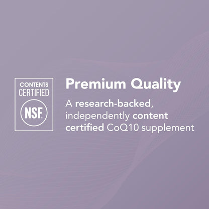 Theralogix NeoQ10 Coenzyme Q10 Supplement - Heart Health & Fertility Support - CoQ10 Fertility Supplement for Men & Women* - NSF Certified - 90 Softgels (90-Day Supply)