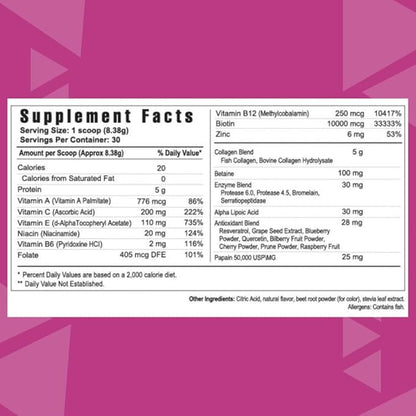 Youngevity Collagen Peptides - Hair, Skin & Nails Support - Powder Drink