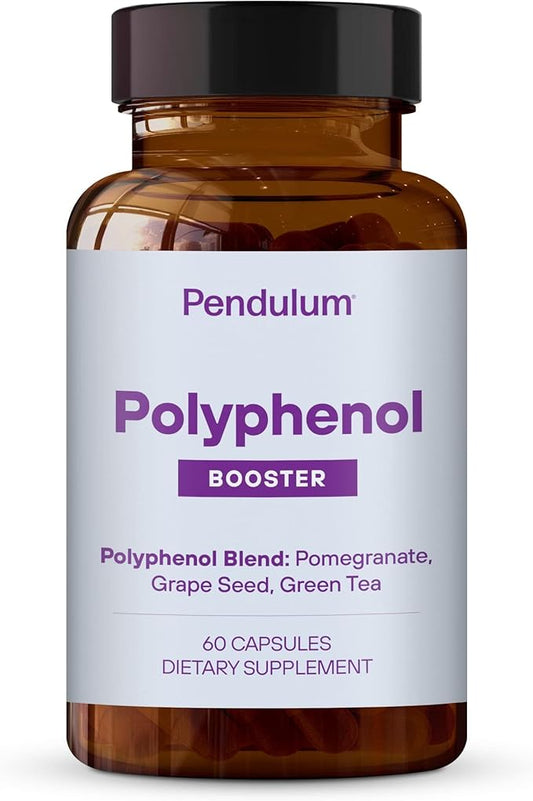 Pendulum Polyphenol Booster, Antioxidant from Superfoods, Beneficial Plant Compounds for Good Health, Helps Boost Akkermansia Muciniphila for Men & Women (60 Capsules, 1-Pack)