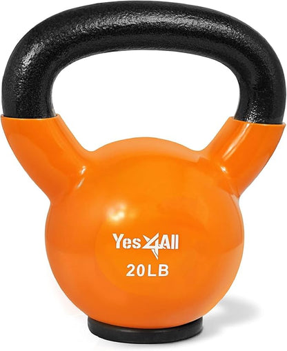 Yes4All Kettlebells Rubber Base (10-65 lbs)