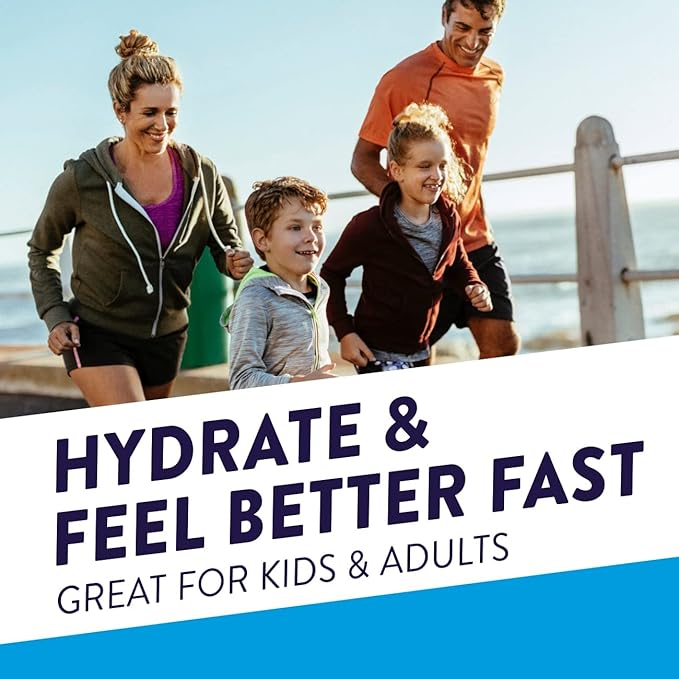 Pedialyte Fast Hydration Electrolyte Powder Packets, Strawberry, Hydration Drink, 8 Single-Serving Powder Packets