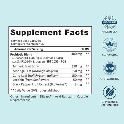 BB Company Provitalize | Probiotics for Women, Menopause | Joint Support, Sexy Midsection Curves, Digestive Health, Menopause Bloat | Turmeric Curcumin Moringa | Packaging Vary | 2 Pack