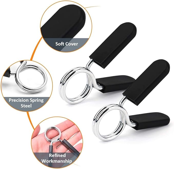 AUROR Spring Collar Clips for Olympic Bars