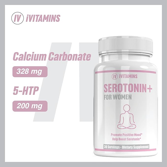 Serotonin Supplements for Women - Supports Healthy Serotonin Levels, Improves Mood, & More - Serotonin Supplement - Mood Support Supplement - Mood Support Supplements Women - 5 HTP - 1 fl oz