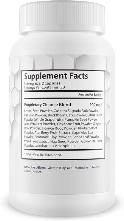 Pro Carbo Fix - Natural Gut & Carb Cleanse Supplement - Plant Based Formula w/Probiotics - Support Digestive Health & Blood Health - Help Flush Carbs & Toxins - Promote Regularity & Reduced Gut Bloat