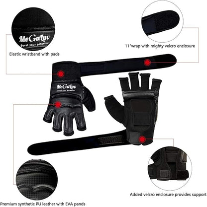 Boxing Gloves Men Gloves Kickboxing Gloves Punching Bag Gloves Karate Gloves Half Finger Kickboxing Gloves Taekwondo Sparring Glove Hand Wraps for Boxing Gloves Women for Kids Muay Thai