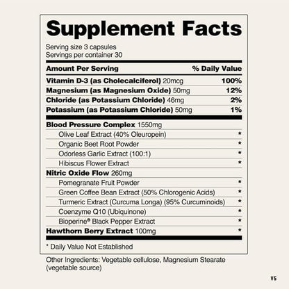 Snap Supplements Heart Health Supplements and Blood Circulation Supplements, 90 Capsules