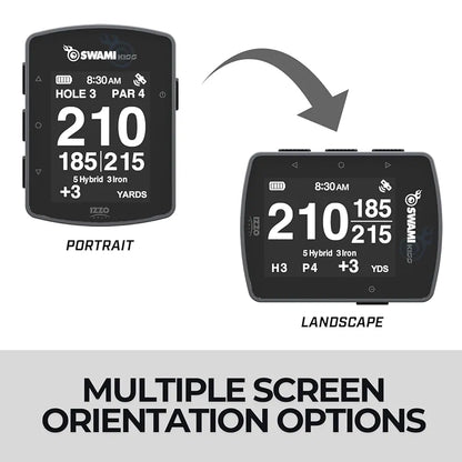 Swami KISS 2.0 Handheld Golf GPS Ragnefinder with Integrated Magnets - Grey