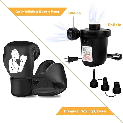 Standing Punching Bag for Adults, 70" Punching Bag Stand, Boxing Heavy Bag with Stand, Freestanding Punching Bag for Adults Men MMA Thai Fitness Karate Muay Beginners