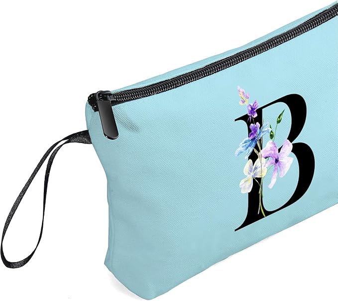 SEAMOON Birthday Inspirational Bridesmaid Proposal Team Small Gifts for Women Mom Aunt Teacher Sister Coworkers Makeup Cosmetic Bag Travel with Mirror Mothers Day Christmas Graduation B