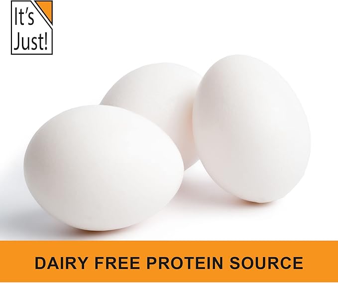It's Just! - Egg White Protein Powder, Made in USA, Dried Egg Whites (Unflavored, 3lb)