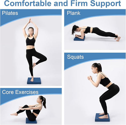 StrongTek Professional Foam Exercise Balance Pad - 15.8" 13" x 2", High-Density