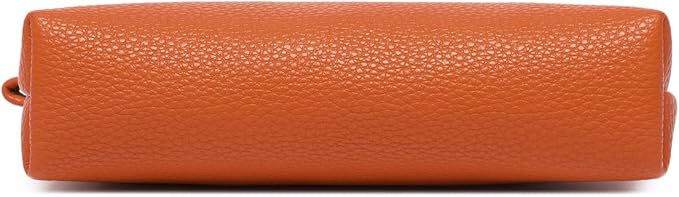 PU Leather Makeup Simple and Convenient Handbag Small Exquisite Storage Bag (Pu/Vitality Orange)