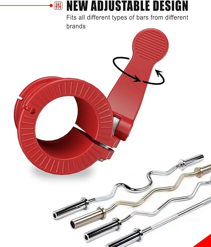 Barbell Clips 2 inch I Multi-Size Adjustable Barbell 2 inch