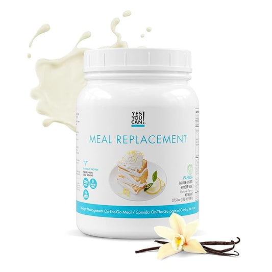 Yes You Can! Complete Meal Replacement - 15 Servings, 20g of Protein, 0g Added Sugars, 21 Vitamins and Minerals - All-in-One Nutritious Meal Replacement Shake (Vanilla)