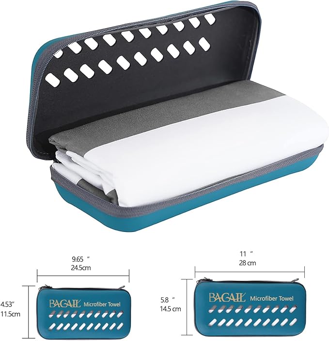 BAGAIL Camping Towel with EVA Case