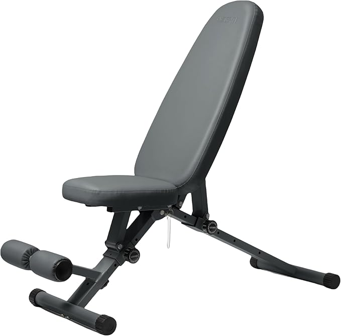 Fitness Bench, Adjustable, Collapsible, Comfortable, and Luxurious Home