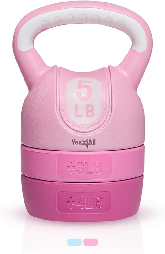 Yes4All Kettlebell Sets - Adjustable Kettlebell Set