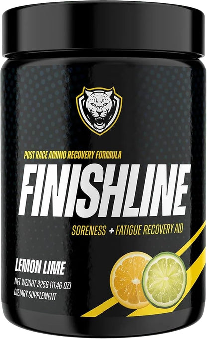6AM Run Finishline - Amino Energy Powder - Post Run Recovery Drink - Branch Chain Amino Acids Powder - Heal and Recovery Powder - Keto Post Workout Powder - Lemon Lime BCAA Powder - 50 Scoops