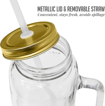OVENTE Retro Personal Blender and Smoothie Maker with 18 Oz Mason Jar, 300W Base, Stainless Steel Blades, BPA-Free and Dishwasher Safe Container, Includes Reusable Straw and Lid, Turquoise BLH1002T