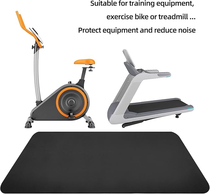 Exercise Equipment Mat - Treadmill Mat 75" X 32")
